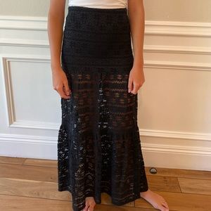 Nightcap lace maxi skirt